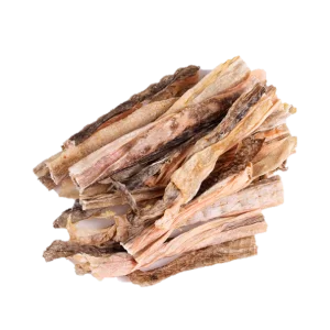 Tiras ÓMEGA Pele Congro-Rosa 🐠 Rico Ómega 3 e poucas calorias, para estômagos sensíveis! (peixe branco) RAWW NATURE