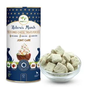 Snacks FRESH FREEZE DRIED - JOINT CARE - Queijo, Cúrcuma, Alcaçuz, Alfafa e Rosa Mosqueta (Trata das articulações)