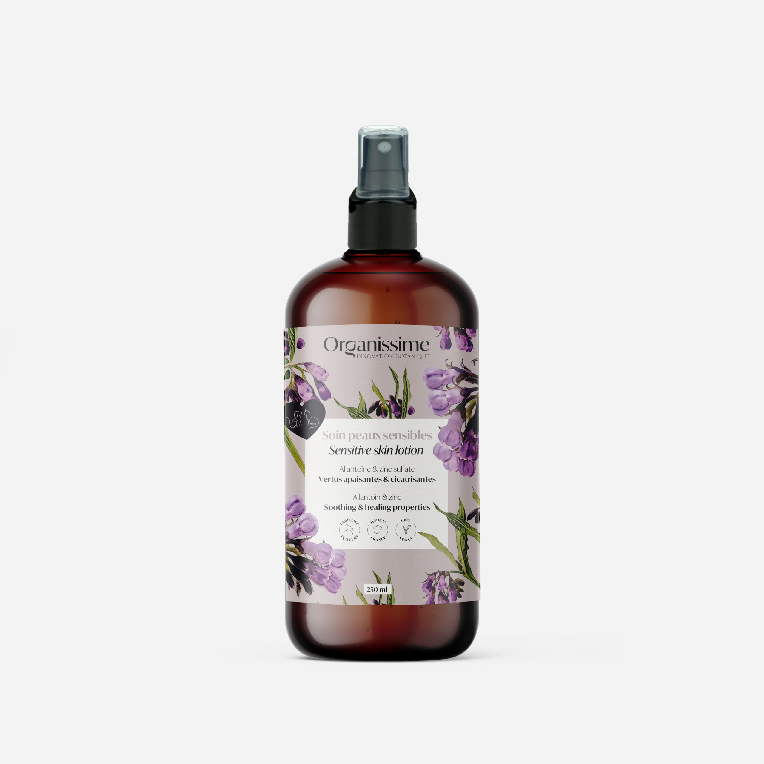 Ecocert sensitive skin care for dogs and cats
